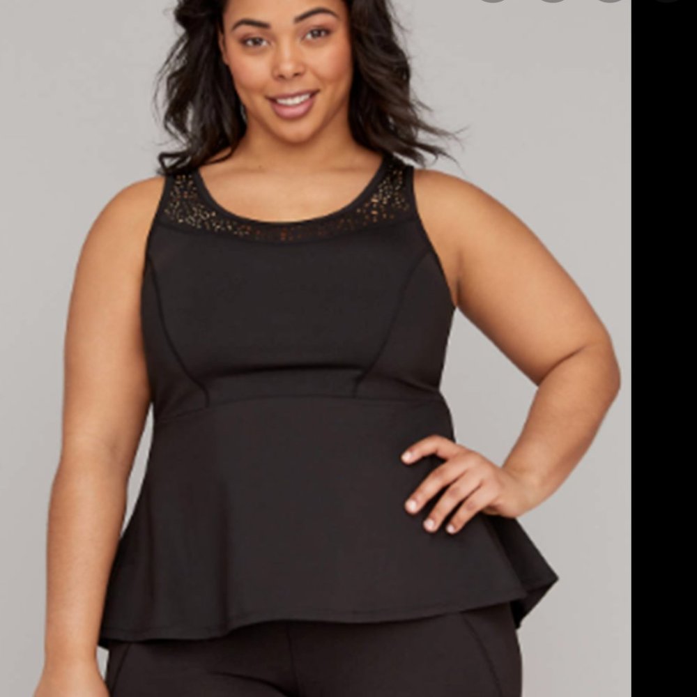 Peplum active top